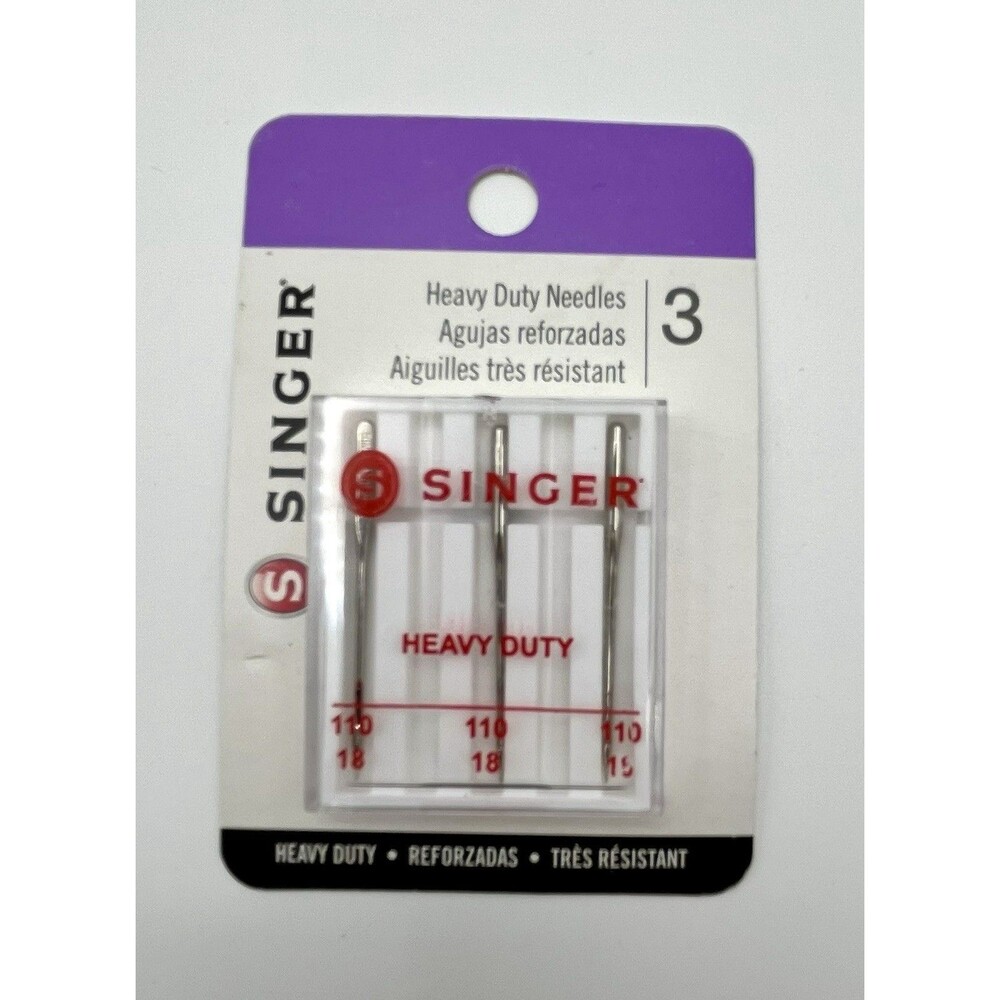 Sewing Machine Needles Heavy Duty Singer 110/18 3 pcs
